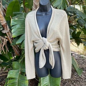 Travel Smith, metallic gold Lorax sparkle Thai front sweater